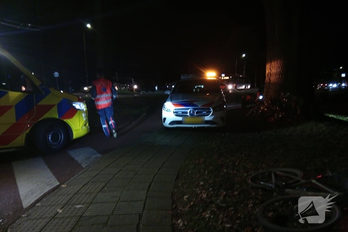 Verkeersongeval met fietser en auto