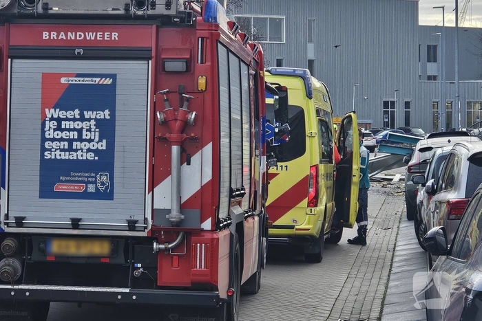 Bedrijfspand deels ingestort