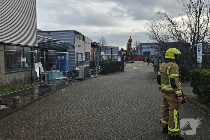 Bedrijfspand deels ingestort