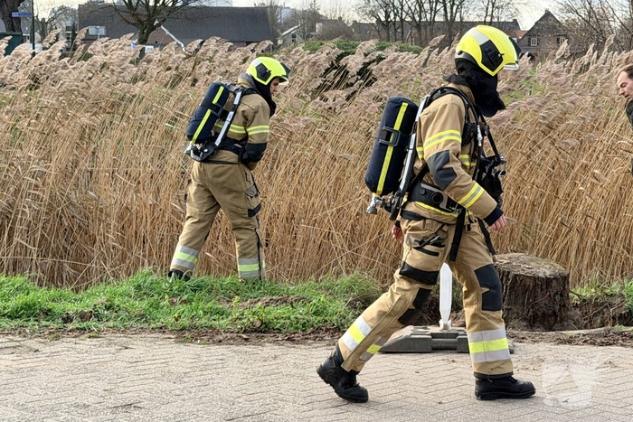 Gaslek na ongeval bij graafwerkzaamheden