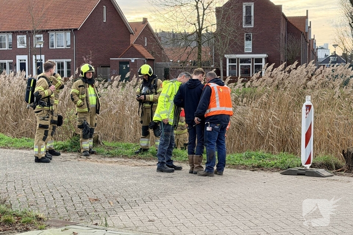 Gaslek na ongeval bij graafwerkzaamheden