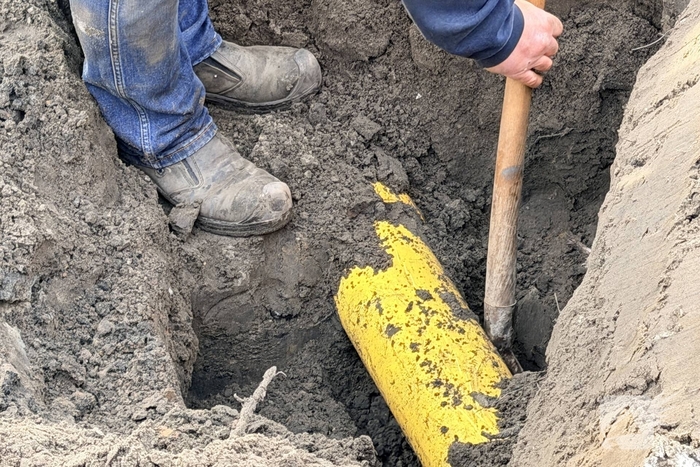 Gaslek na ongeval bij graafwerkzaamheden