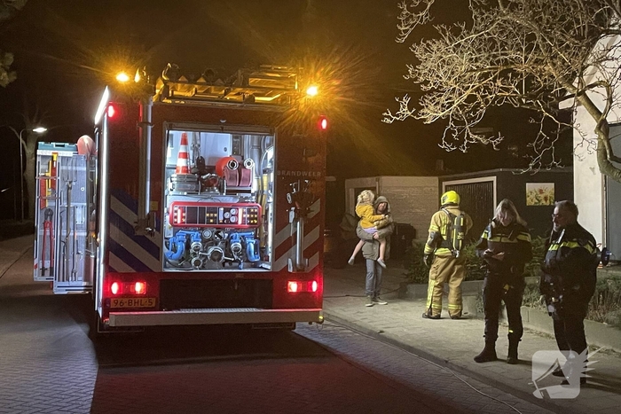 Brandweer bestrijdt woningbrand
