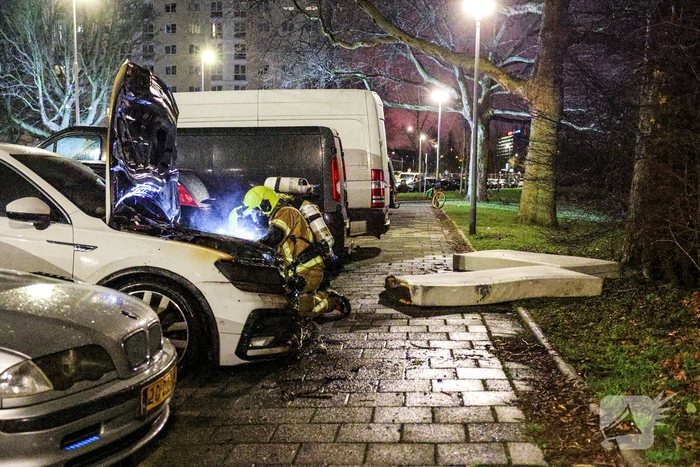 Auto's zwaar beschadigd door brand