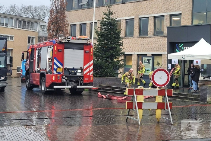 Brandweer ingezet voor wateroverlast in gemeentehuis