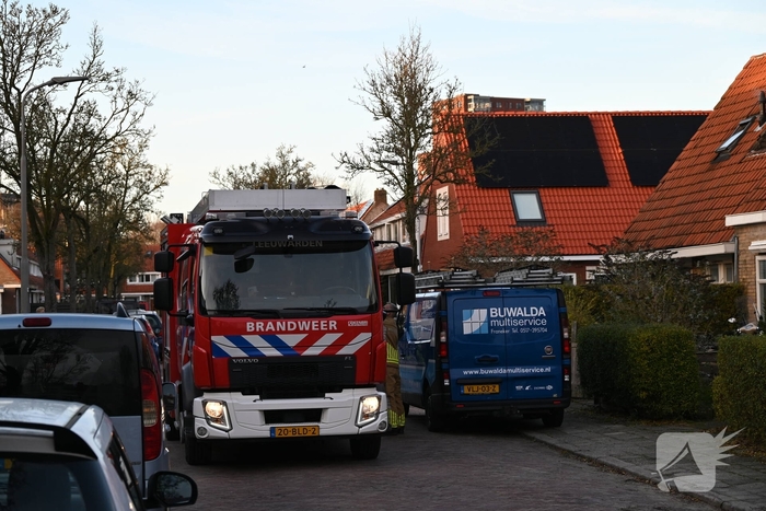 Brandweer snel in actie bij woningbrand