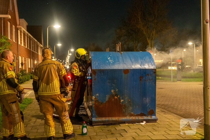 Containerbrand snel geblust