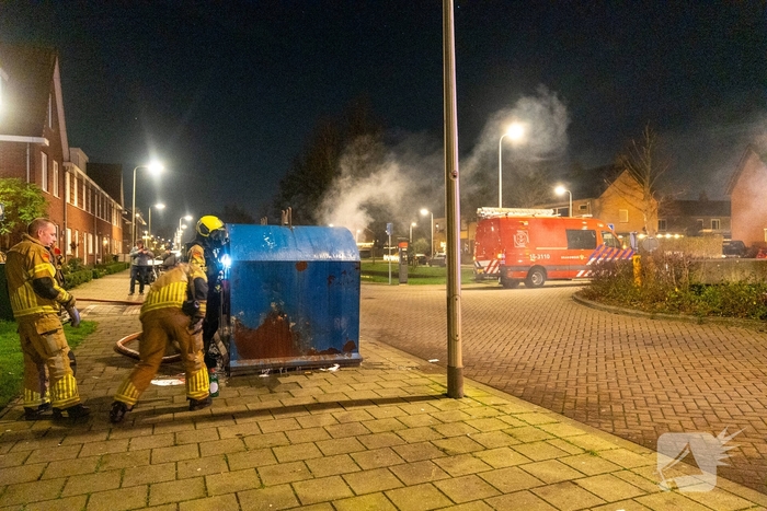Containerbrand snel geblust