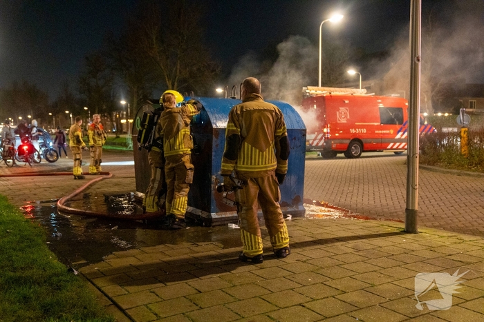 Containerbrand snel geblust