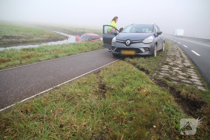 Auto te water na ongeval