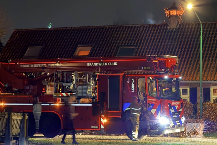 Schoorsteenbrand snel geblust