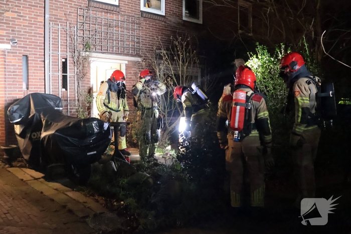 Brand in wasmachine leidt tot snelle brandweeractie