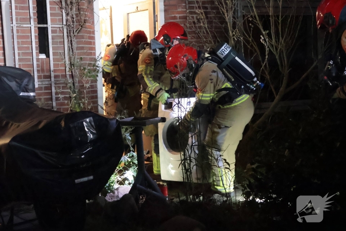 Brand in wasmachine leidt tot snelle brandweeractie