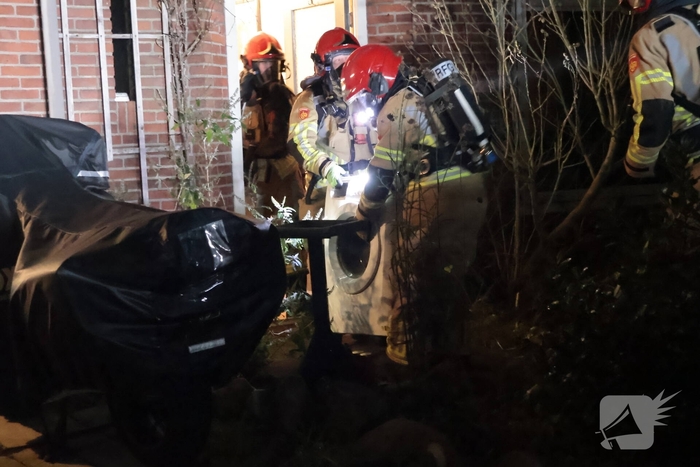 Brand in wasmachine leidt tot snelle brandweeractie