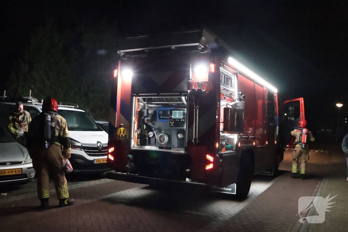 Brand in wasmachine leidt tot snelle brandweeractie