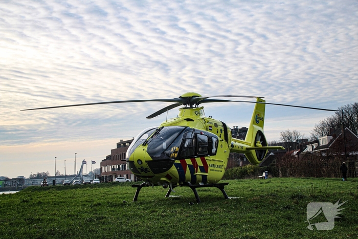 Medische noodsituatie met traumahelikopter