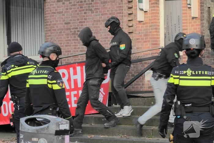 Politieactie leidt tot ontruiming van pand