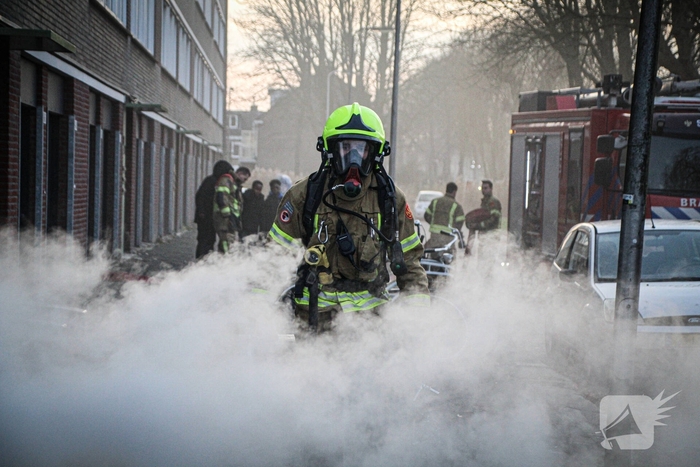 Containerbrand zorgt voor rookoverlast