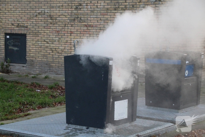 Containerbrand zorgt voor rookoverlast
