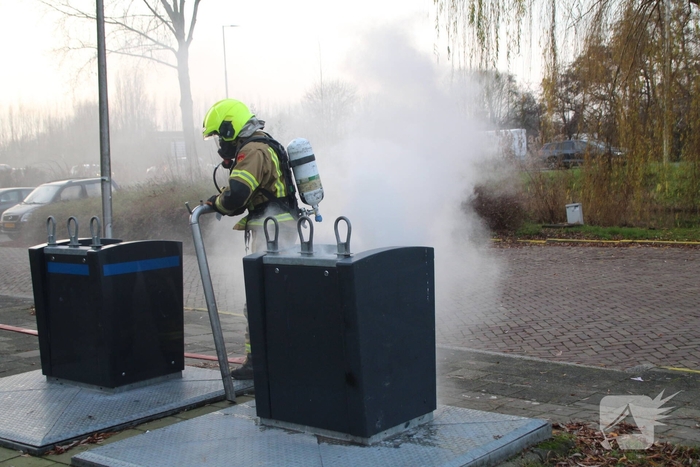 Containerbrand zorgt voor rookoverlast