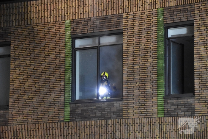 Brandweer oefent met meerdere eenheden