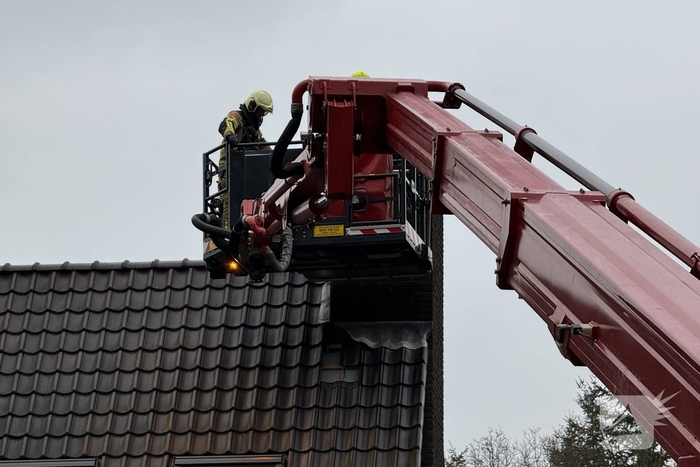 Schoorsteenbrand in woning