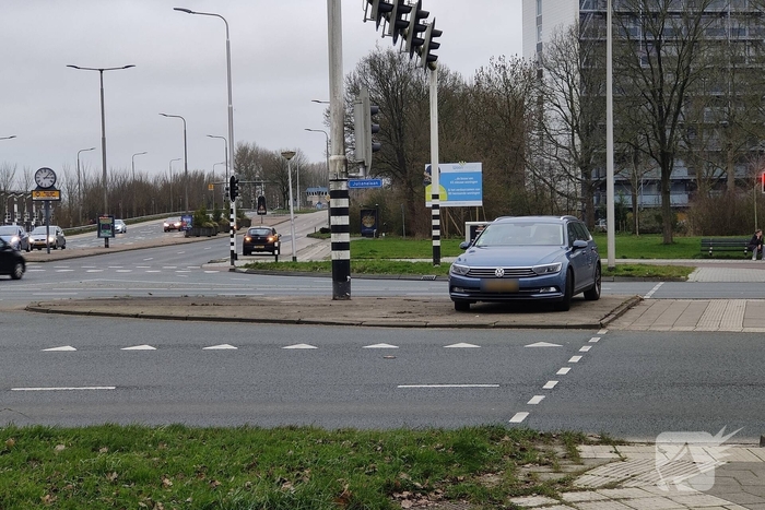 Fietser en auto betrokken bij ongeval