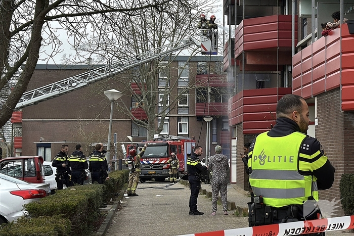 Brand op balkon van woning
