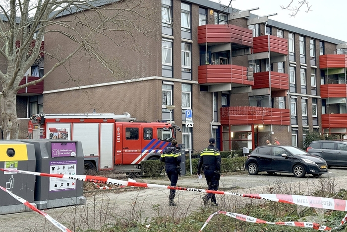 Brand op balkon van woning