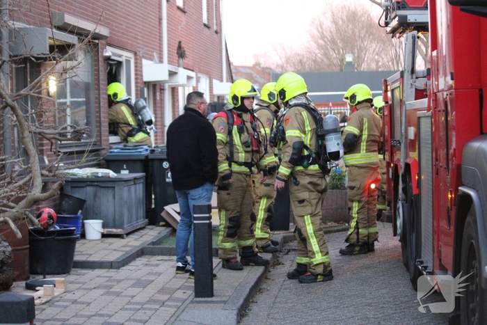 Brandweer schaalde op na melding woningbrand