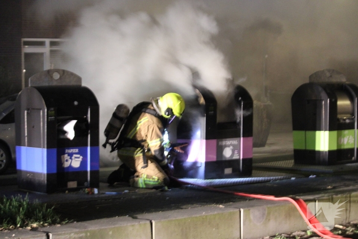 Containerbrand veroorzaakt rookoverlast