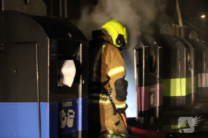 Containerbrand veroorzaakt rookoverlast