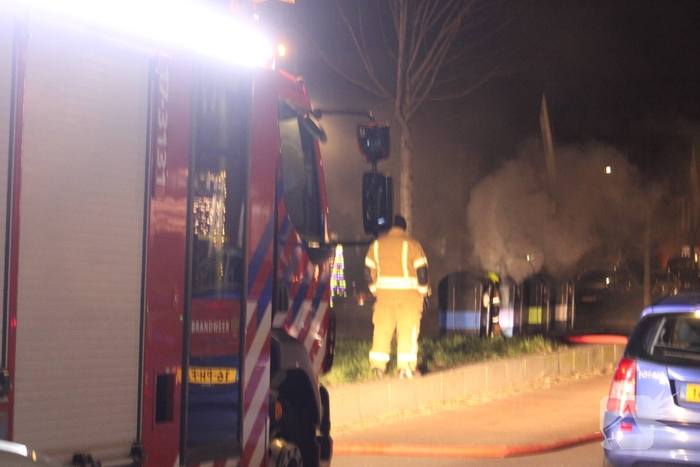 Containerbrand veroorzaakt rookoverlast