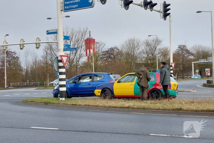 Kop-staartbotsing bij verkeerslichten