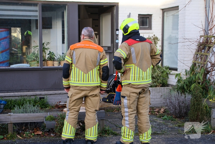 Brand in woning geblust door brandweer