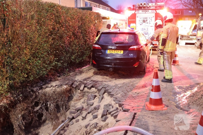 Sinkhole door waterlekkage zorgt voor problemen
