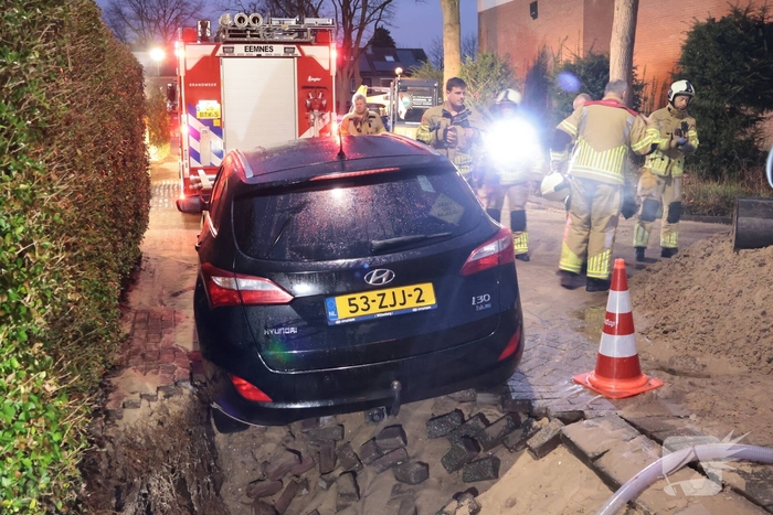 Sinkhole door waterlekkage zorgt voor problemen