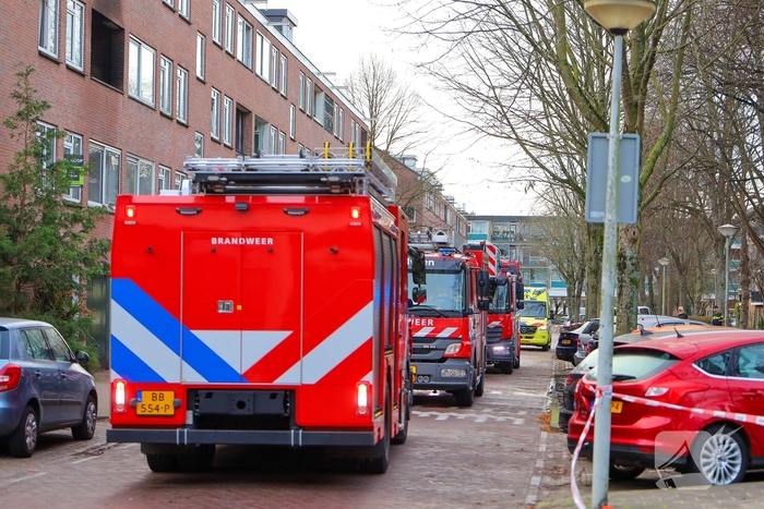 Brand door explosief op balkon
