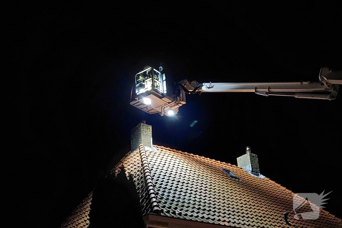 Schoorsteenbrand leidt tot brandweeractie