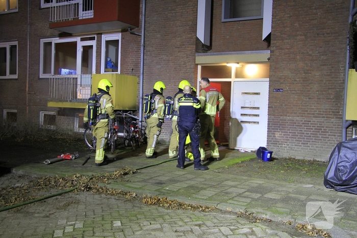 Woningbrand leidt tot ontruiming van appartementen