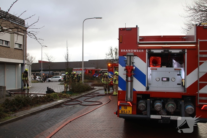 Snelle inzet bij brand in berging