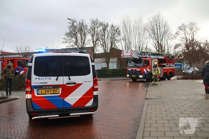 Snelle inzet bij brand in berging