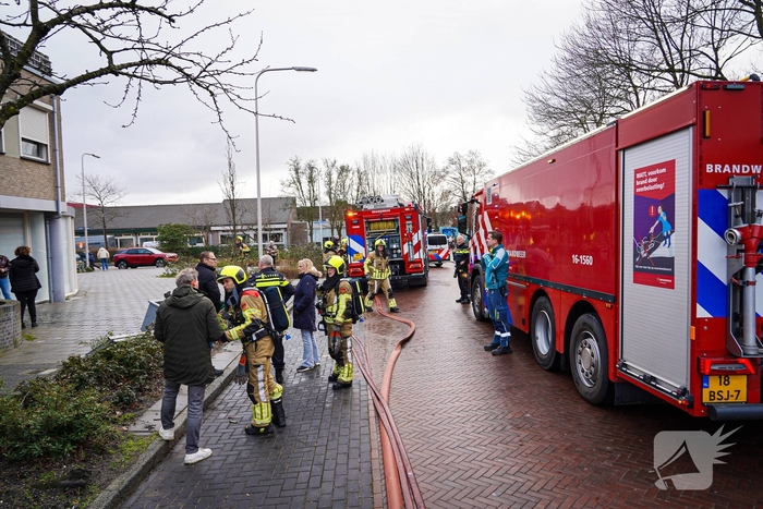 Snelle inzet bij brand in berging