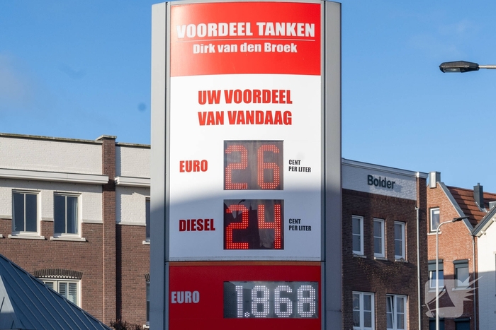 Drukte bij tankstation door accijnsverhoging