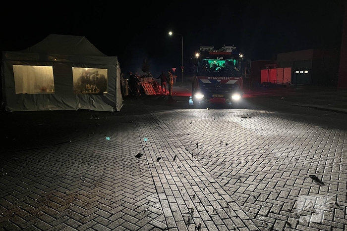 Brandweer reageert op brandmelding en brandstichting