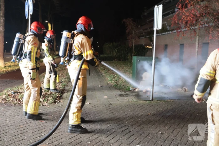 Buitenbrand bij elektrakast onder controle