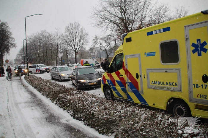 Aanrijding door gladheid met meerdere voertuigen