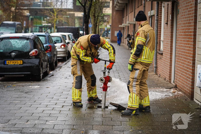 Brand in ondergrondse container geblust
