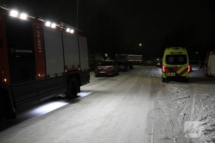 Vrachtwagen betrokken bij ongeval in pand