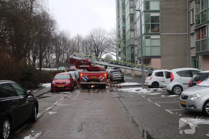 Zeer grote brand in zorgflat